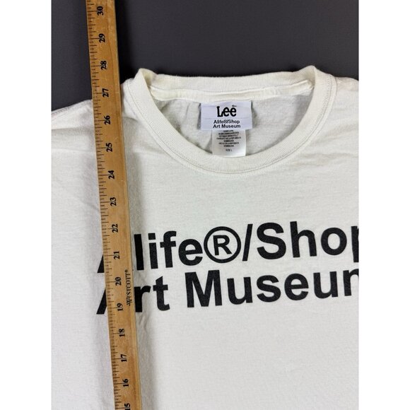Alife Y2K Shop Art Museum Lee Streetwear Hype White Large Shirt Promo Rare - Picture 9 of 9